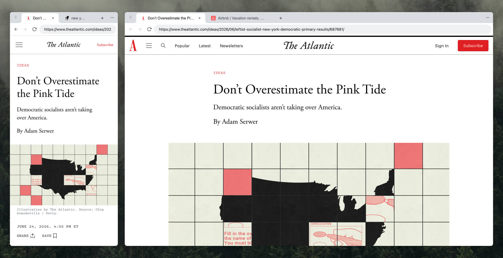 Dual Preview extension in action